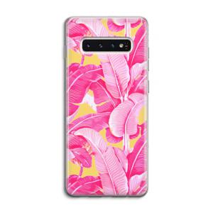 Pink Banana: Samsung Galaxy S10 4G Transparant Hoesje