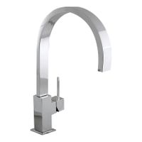 Keukenkraan Tres Top | Opbouw | 360° Draaibaar | Mengkraan | 1-hendel | Vierkant | Chroom