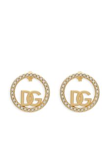 Dolce & Gabbana boucles d'oreilles DG à ornements strassés