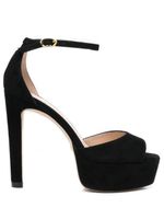 Stuart Weitzman sandales en daim à plateforme - Noir - thumbnail