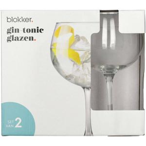 Blokker Gin Tonic Glazen - 70 cl - 2 stuks