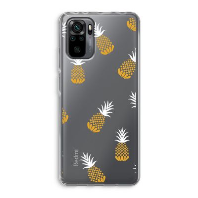 Ananasjes: Xiaomi Redmi Note 10 Pro Transparant Hoesje