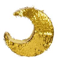Pinata Maan Metallic Goud (44cm)