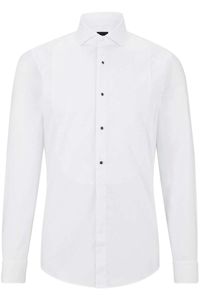 BOSS Slim Fit Gala shirt wit, Effen