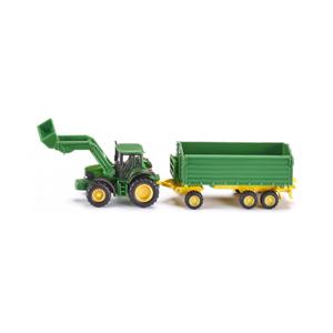 SIKU John Deere with front loader and trailer