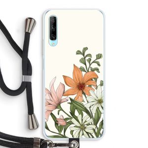 Floral bouquet: Huawei P Smart Pro Transparant Hoesje met koord
