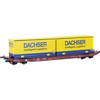 Mehano 28409 HO containerwagen Sgkkms 698 dakser van de DB Cargo Mehano 28409 HO containerwagen Sgkkms 698 dakser van de DB Cargo