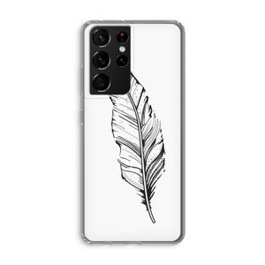 Pluim: Samsung Galaxy S21 Ultra Transparant Hoesje