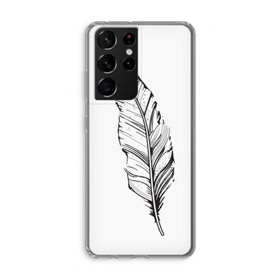 Pluim: Samsung Galaxy S21 Ultra Transparant Hoesje