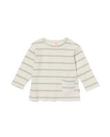 HEMA Newborn T-shirt Rib Strepen Groen (groen)