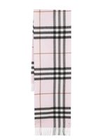 Burberry check-pattern cashmere scarf - Rose