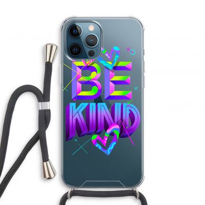 Be Kind: iPhone 12 Pro Transparant Hoesje met koord