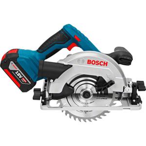 Bosch Professional GKS 18V-57 G Accu-cirkelzaag Zaagdiepte 90° (max.) 57 mm Incl. 2 accus, Incl. lader, Incl. koffer, Incl. parallelaanslag 18 V 4 Ah