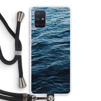 Oceaan: Samsung Galaxy A71 Transparant Hoesje met koord Oceaan: Samsung Galaxy A71 Transparant Hoesje met koord