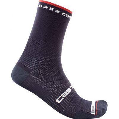 Castelli Rosso corsa 15 fietssokken blauw heren XXL