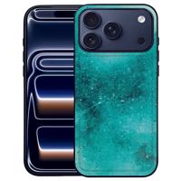 Painting Blue iPhone 17 Pro Max Backcover Hoesje PU Kunstleer Achterkant