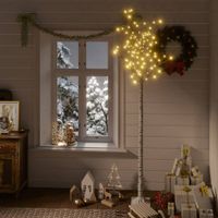 VidaXL Kerstboom wilg met 200 warmwitte led&apos;s binnen en buiten 2,2 m