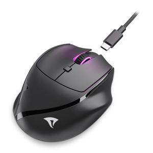 Sharkoon OfficePal M25W muis Gamen Rechtshandig RF Wireless + USB Type-C Optisch 4000 DPI