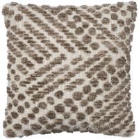 Leen Bakker - Sierkussen Damian - 45x45 Cm - Polyester - Taupe