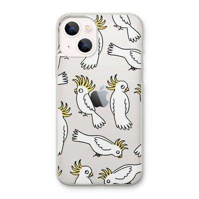 Papegaai: iPhone 13 mini Transparant Hoesje