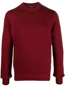 Dell'oglio pull en maille à col rond - Rouge