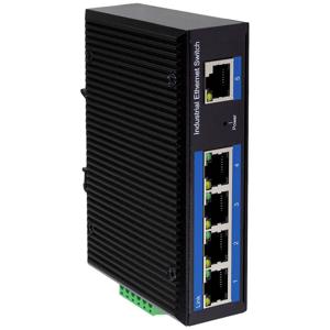 LogiLink NS202P Industrial Ethernet Switch 5 poorten 10 / 100 / 1000 MBit/s PoE-functie