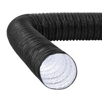 Forteflex ventilatieslang zwart 127mm lengte 10 meter ongeisoleerd Panflex