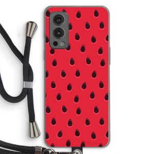Watermelon: OnePlus Nord 2 5G Transparant Hoesje met koord