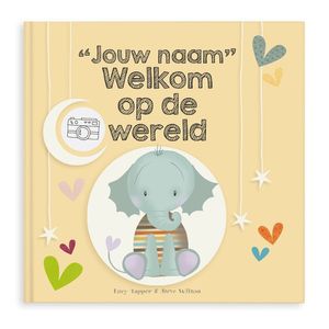 Boek met naam en foto - Welkom op de wereld - Hardcover