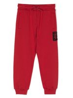 Dolce & Gabbana Kids pantalon de jogging à ornements strassés - Rouge - thumbnail