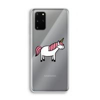 Eenhoorn: Samsung Galaxy S20 Plus Transparant Hoesje