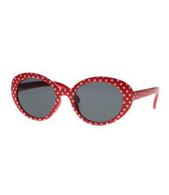 Spectrum zonnebril rood stippen smoke glas kids meisje