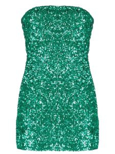 Retrofete robe Heather courte à ornements en sequins - Vert