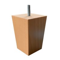 Vierkanten houten meubelpoot 10 cm (M8) - thumbnail