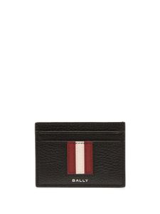 Bally porte-cartes en cuir à logo imprimé - Noir