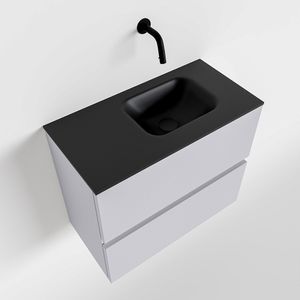 Toiletmeubel Mondiaz Ada | 60 cm | Meubelkleur Cale | Lex wastafel Urban Rechts | Zonder kraangat