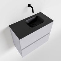 Toiletmeubel Mondiaz Ada | 60 cm | Meubelkleur Cale | Lex wastafel Urban Rechts | Zonder kraangat