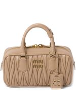 Miu Miu sac matelassé Arcadie en cuir Nappa - Tons neutres - thumbnail