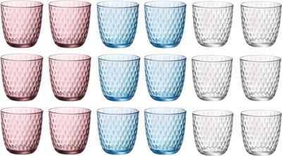 Bormioli Rocco Gekleurde Waterglazen - Glazenset Slot - 18 stuks
