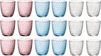 Bormioli Rocco Gekleurde Waterglazen - Glazenset Slot - 18 stuks