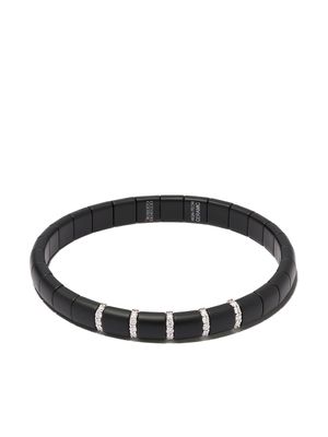 Roberto Demeglio "bracelet Domino en or blanc 18ct, diamants et céramique" - Argent