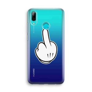 Middle finger black: Huawei P Smart (2019) Transparant Hoesje