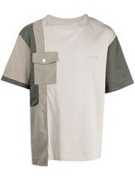 Feng Chen Wang t-shirt à design colour block - Gris - thumbnail