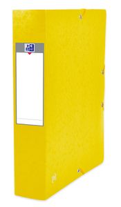 Elba elastobox Oxford Top File+ rug van 6 cm, geel