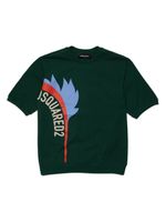 DSQUARED2 KIDS t-shirt en coton à imprimé graphique - Vert - thumbnail