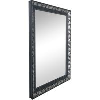 Stijlvolle Wandspiegel 55x70 cm - Zwart Zilver Houten Frame