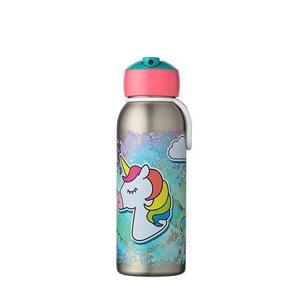 Isoleerfles flip-up Campus 350 ml - Unicorn