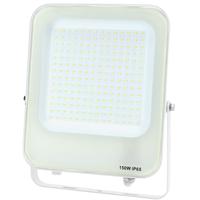LED Bouwlamp 150W IP65 - Koud Wit 6500K - Mat Wit Aluminium