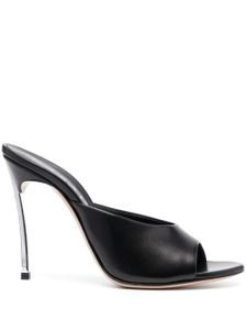 Casadei mules 110 mm à talon - Noir