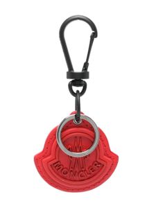 Moncler porte-clés à logo embossé - Rouge
